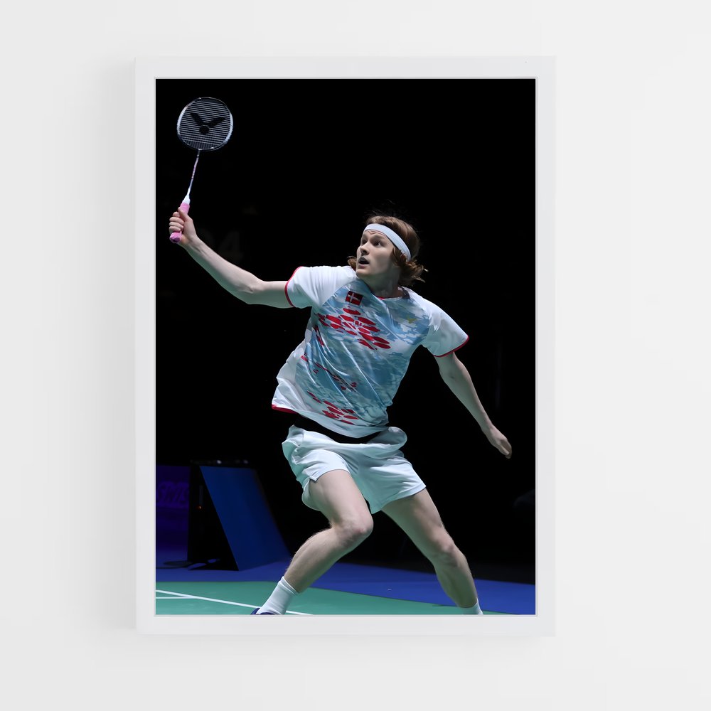 Poster Anders antonsen – affiche Badminton (vue 3)